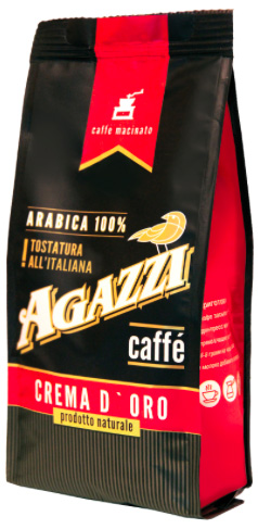 Кофе в молотый "Agazzi" Crema d'Oro, 200 г